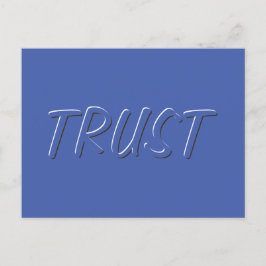 中程度の白黒ポップ信頼語 ポストカード