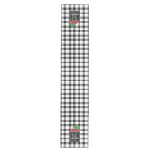 中程度の素朴バッファローチェック |Red TruckモノグラムM ミディアムテーブルランナー (正面)