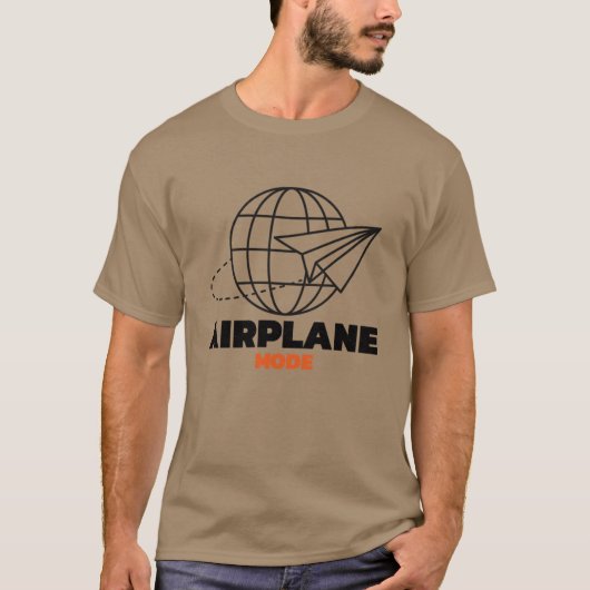 中程度の航空+飛行機+空港+休暇+家族 Tシャツ (正面)