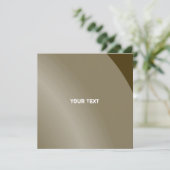 中程度の茶色のモノクロモダンシェードQrコード カード (スタンド正面)