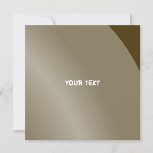 中程度の茶色のモノクロモダンシェードQrコード カード (正面)