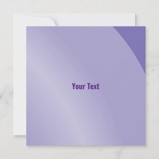 中程度の薄紫モダンシェーディングQrコード カード (正面)