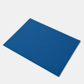 中程度の鮮やかな青色 ドアマット (アングル)