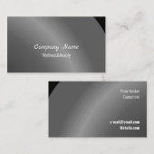 中程度の黒のモダン整然としたシェード 名刺 (正面/裏面)