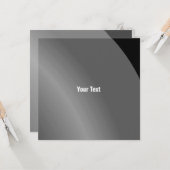 中程度の黒モダン色のQr カード (正面/裏面インサイチュ)