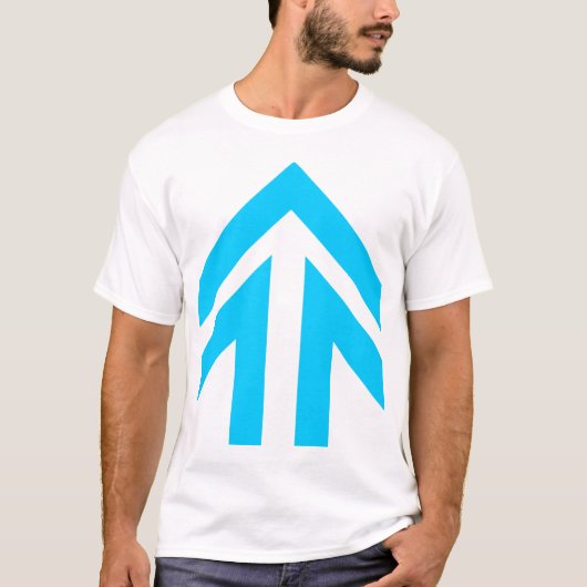中空の矢印 Tシャツ (正面)