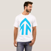 中空の矢印 Tシャツ (正面フル)