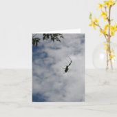 中空スパイダーノテカード カード (黄色い花)