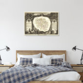 中空マップ キャンバスプリント (インサイチュ (寝室))