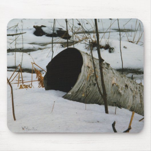 中空樺の木 マウスパッド (正面)