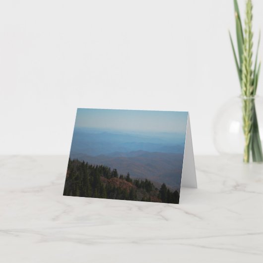 中空白の部、山々は自然画像を呼び出している カード (正面)