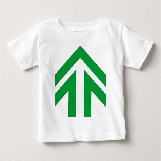 中空矢印 ベビーTシャツ (正面)