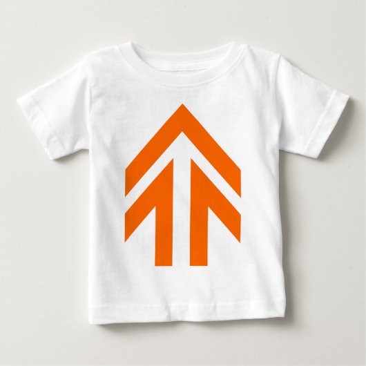 中空矢印 ベビーTシャツ (正面)