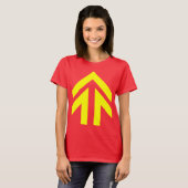 中空矢印 Tシャツ (正面フル)