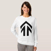 中空矢印 Tシャツ (正面フル)