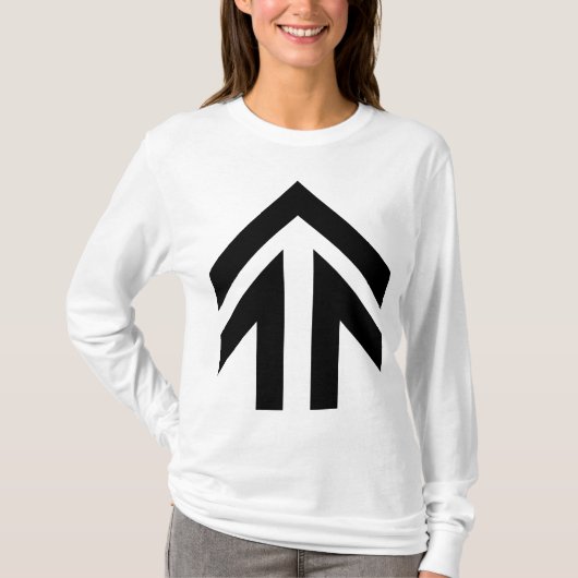 中空矢印 Tシャツ (正面)
