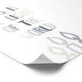 中立イエスは世界のポスターの光である ポスター (角)