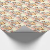 中立ベビーシャワーのギフト用包装紙の紙 ラッピングペーパー (角)