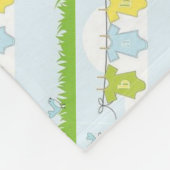 中立ベビーシャワーのパーティー項目 フリースブランケット (角)