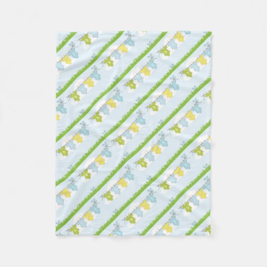 中立ベビーシャワーのパーティー項目 フリースブランケット (正面)