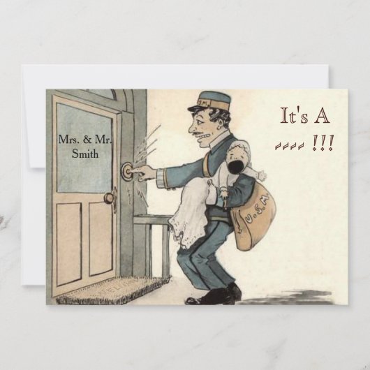 中立ベビーシャワー招待状 招待状 (正面)