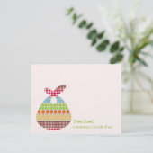 中立ベビーシャワーBohoは束に点を打ちます 招待状 (スタンド正面)