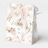 中立ベージュエレガントフローラ庭園の結婚式の好意 フェイバーボックス (裏面サイド)