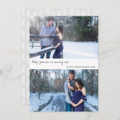 中立写真妊娠告知カード 案内状 (正面/裏面)