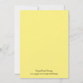 中立動物の列車|のレトロのベビーシャワー 招待状 (裏面)