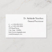 中立医学の専門の名刺 名刺 (正面)