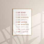 中立名前をカスタムする肯定子 ポスター