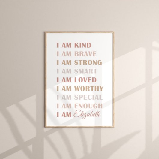 中立名前をカスタムする肯定子 ポスター