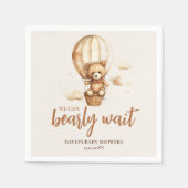 中立我々は早く待つことができる スタンダードカクテルナプキン (正面)