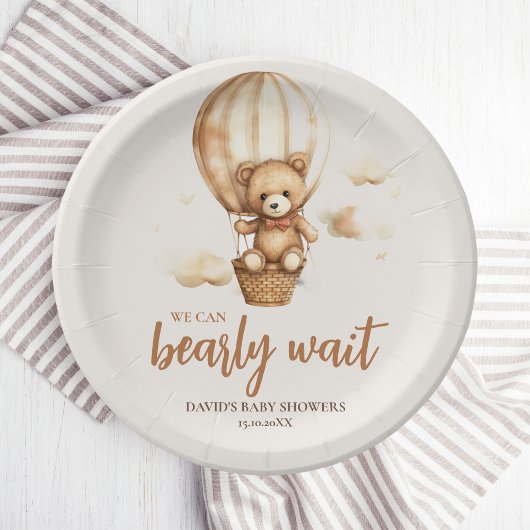 中立我々は早く待つことができる ペーパープレート