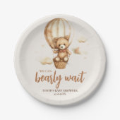 中立我々は早く待つことができる ペーパープレート (正面)