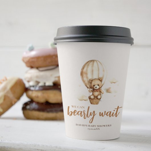 中立我々は早く待つことができる 紙コップ