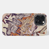 中立抽象芸術おもしろい男らしモダン人 iPhoneケース (裏面横)