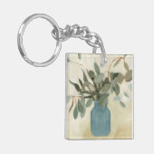 中立整理-止められた葉 キーホルダー (正面左)