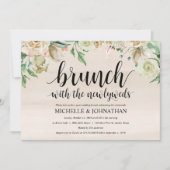 中立春のポストの結婚式のブランチの招待状カード 招待状 (正面)