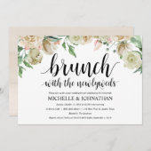 中立春のポストの結婚式のブランチの招待状カード 招待状 (正面/裏面)