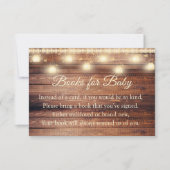 中立木製ベビーシャワーブック用ベビーカード 招待状 (正面)