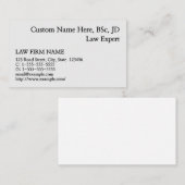 中立無所属弁護士の名刺 名刺 (正面/裏面)