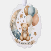 中立的なテディジェンダーの暴露 オーナメントカード (左)