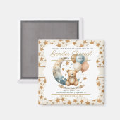 中立的なテディジェンダーの暴露 マグネット (正面/裏面)