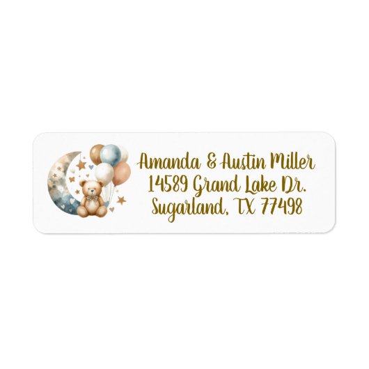 中立的なテディジェンダーの暴露 ラベル (正面)