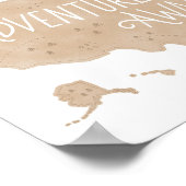 中立的な冒険が待っているアメリカ地図 子供部屋の装飾 ポスター (角)