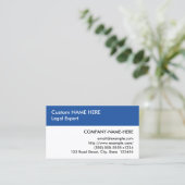 中立的な基本的なビジネス・カード 名刺 (スタンド正面)