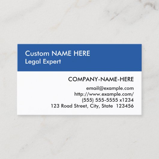 中立的な基本的なビジネス・カード 名刺 (正面)