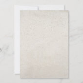 中立的な審美的な写真の卒業発表 招待状 (裏面)