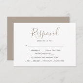 中立的な返信はがき 出欠カード (正面/裏面)